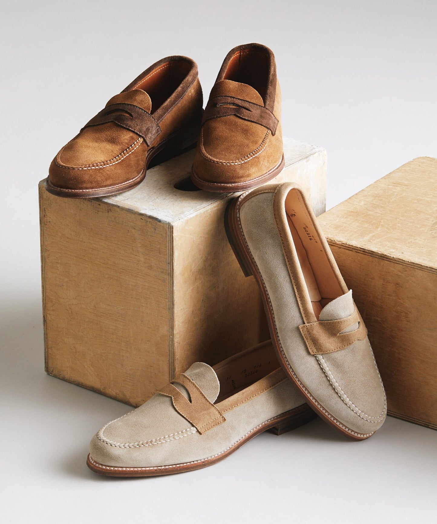 Todd Snyder Todd Snyder x Alden Two-Tone Penny Loafer in Snuff Snuff