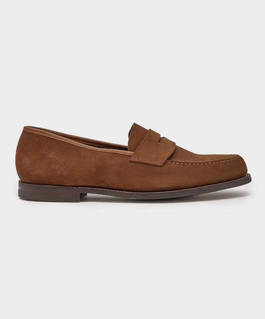 Todd Snyder Crockett & Jones Harvard Loafer in Snuff Suede Snuff