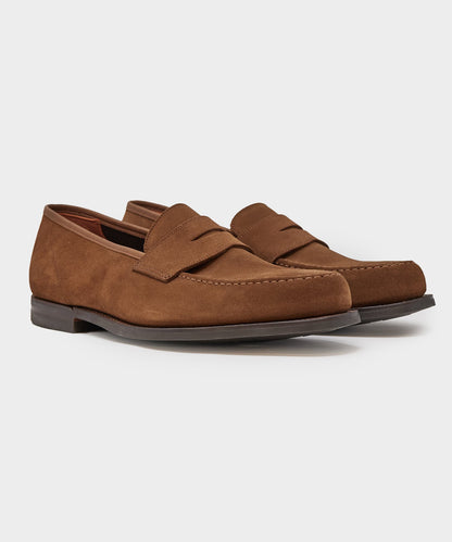 Todd Snyder Crockett & Jones Harvard Loafer in Snuff Suede Snuff