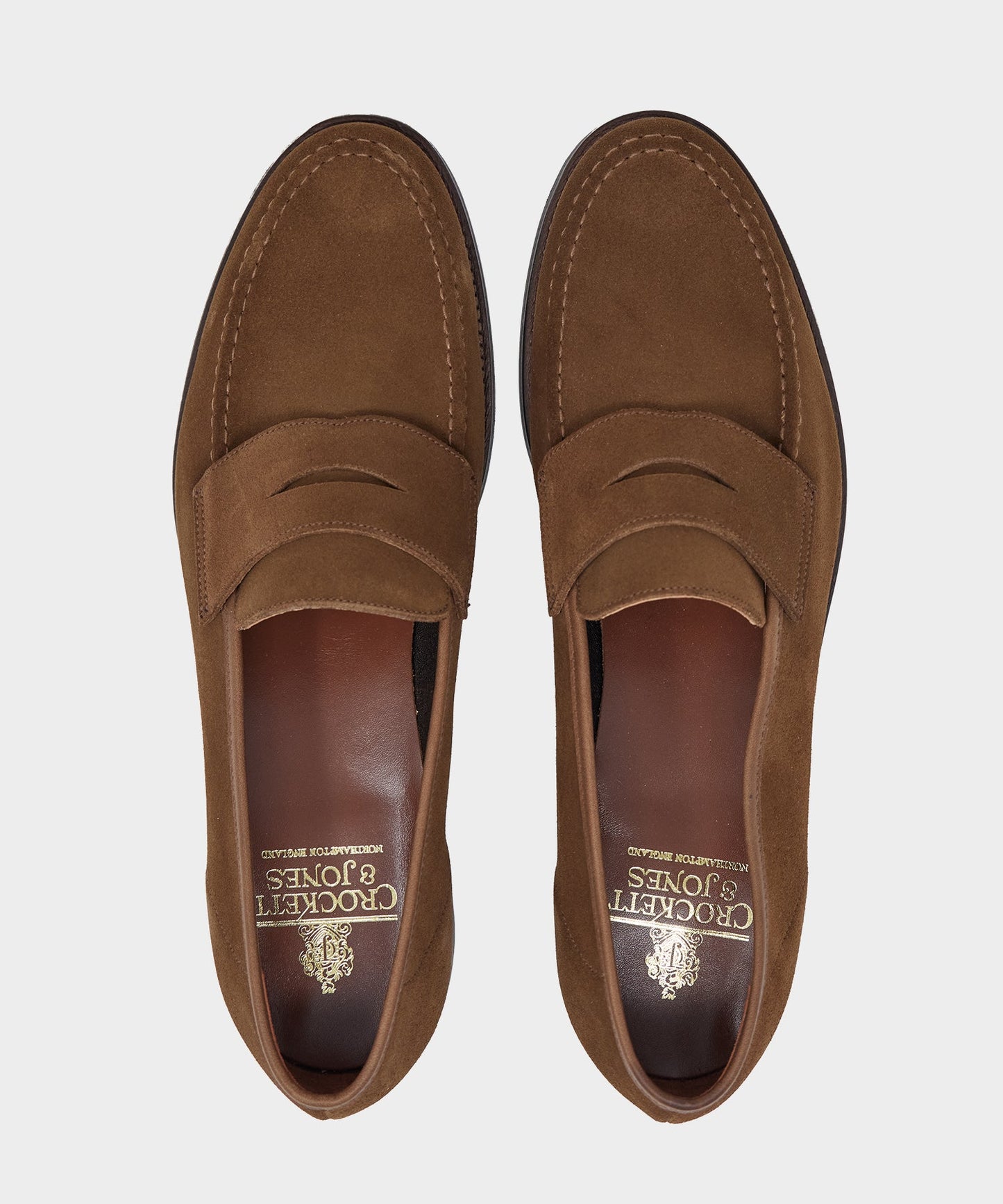 Todd Snyder Crockett & Jones Harvard Loafer in Snuff Suede Snuff