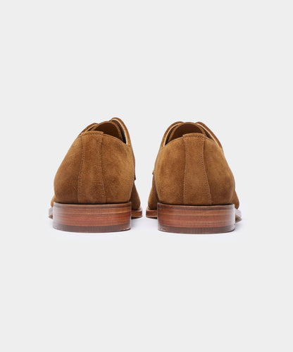 Todd Snyder Todd Snyder x Sanders Archie Unconstructed Lace-up Derby in Tobacco Suede Tobacco