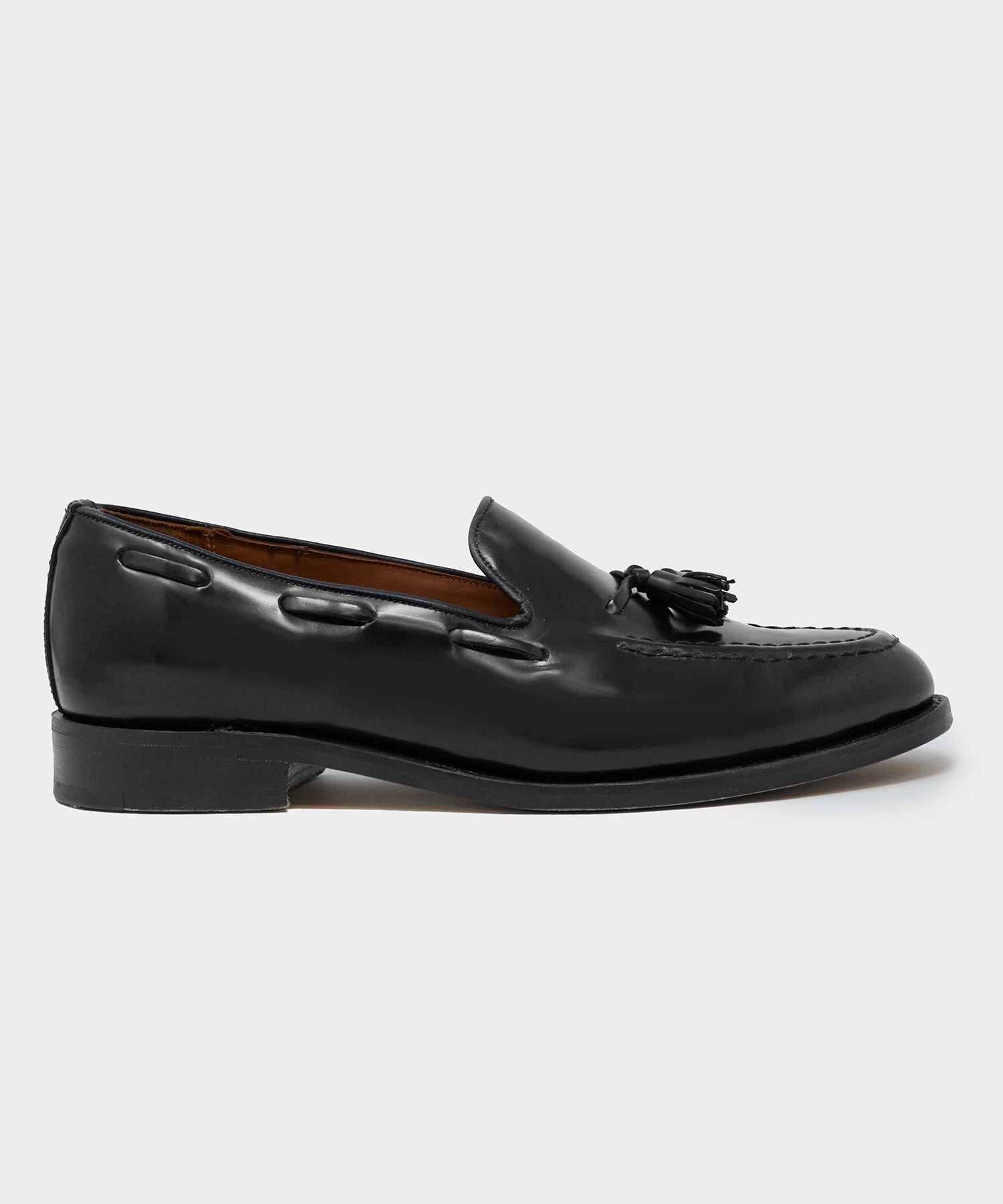 Todd Snyder Todd Snyder x Sanders Tassel Loafer in Black Leather Black