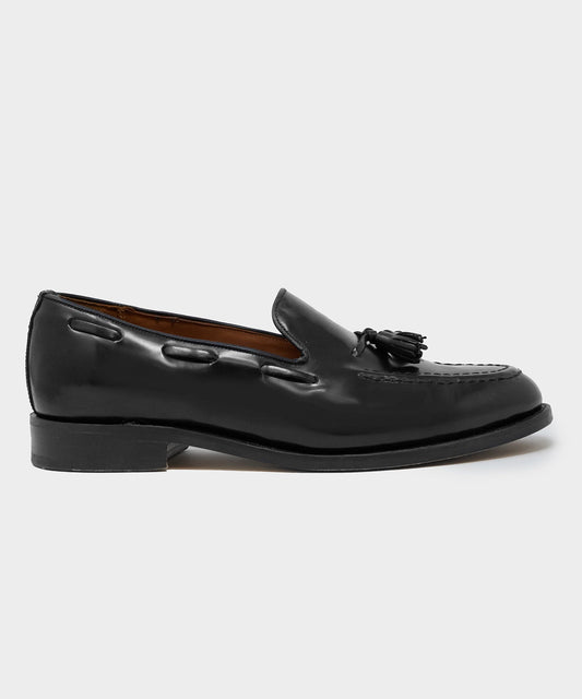 Todd Snyder Todd Snyder x Sanders Tassel Loafer in Black Leather Black