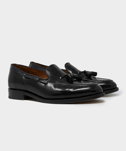 Todd Snyder Todd Snyder x Sanders Tassel Loafer in Black Leather Black