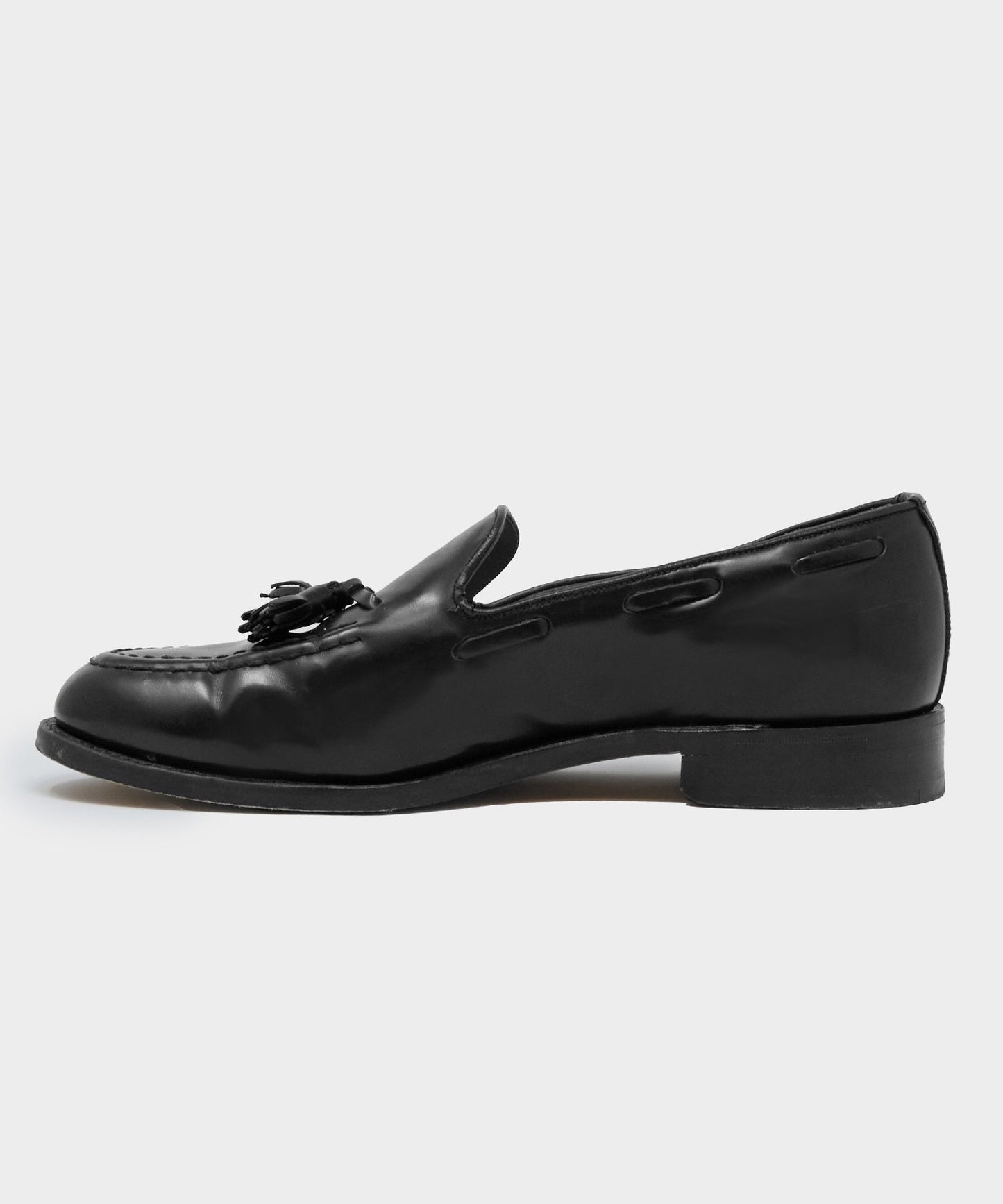 Todd Snyder Todd Snyder x Sanders Tassel Loafer in Black Leather Black