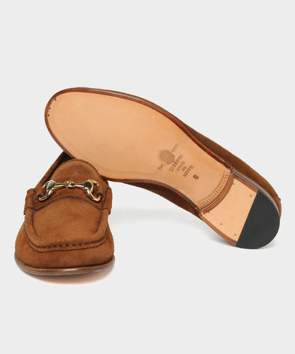 Todd Snyder Yuketen Moc Ischia Horsebit Suede Loafer in Snuff BROWN
