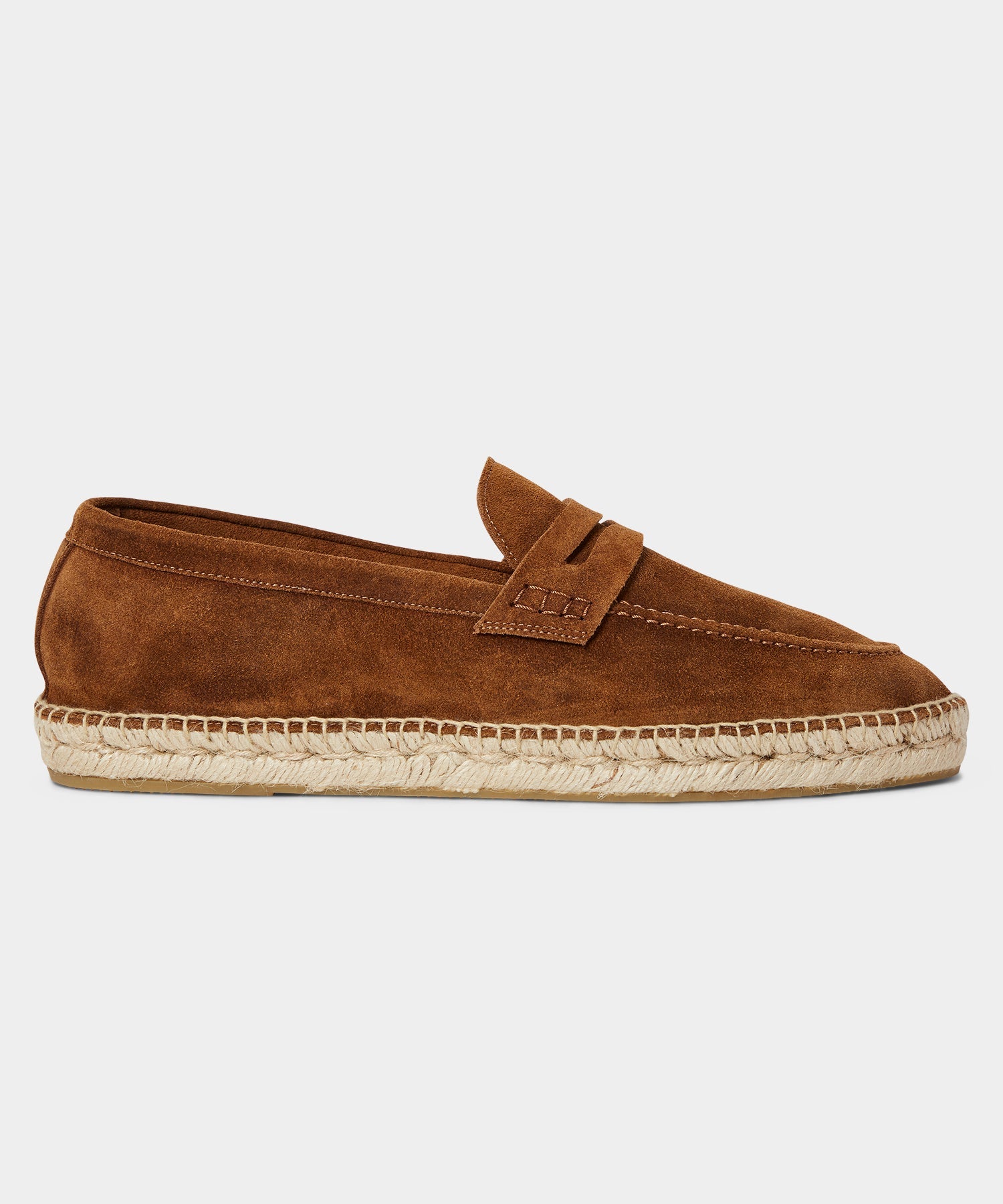 Todd Snyder Nomad Suede Espadrille Loafer Tobacco