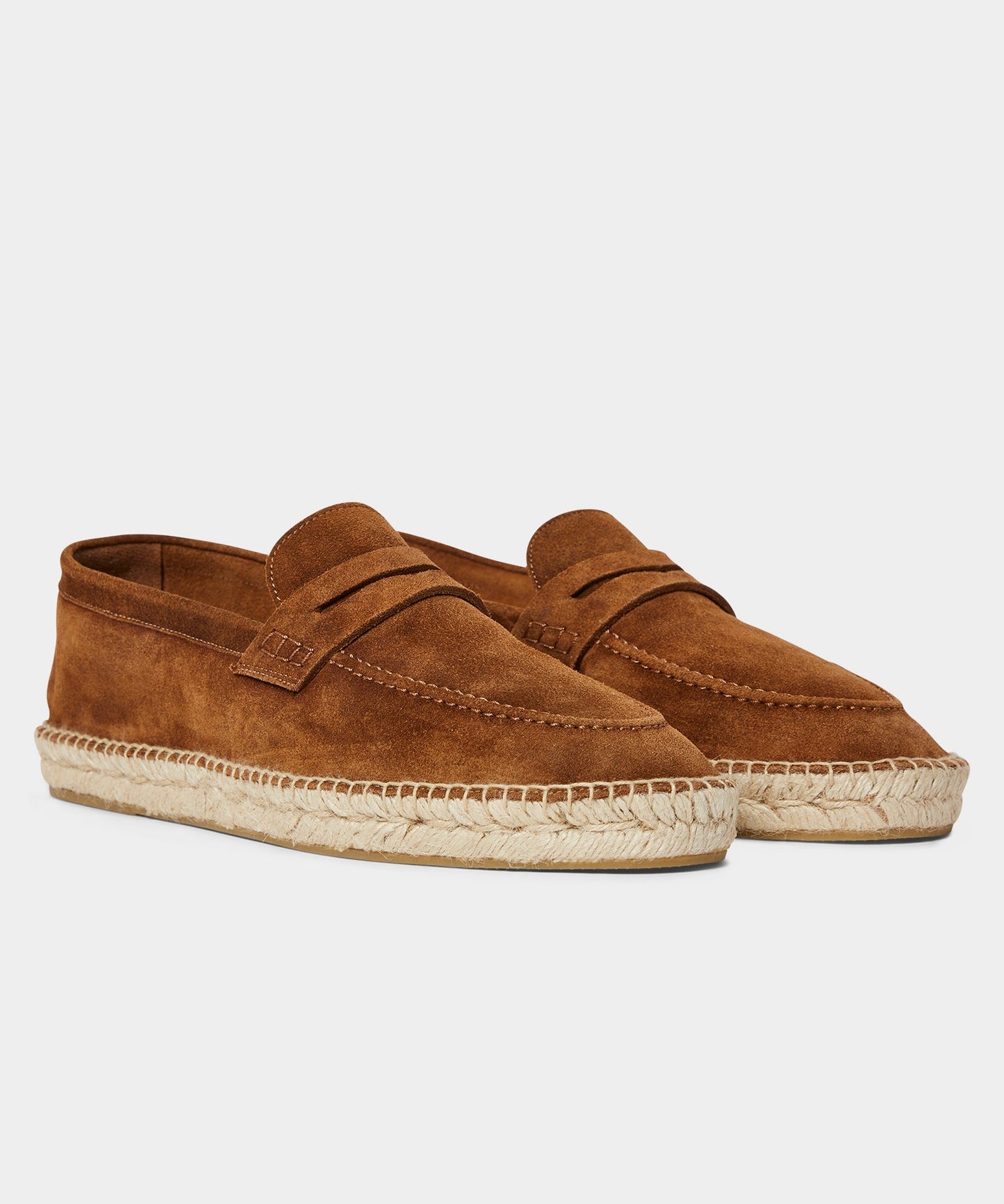 Todd Snyder Nomad Suede Espadrille Loafer Tobacco