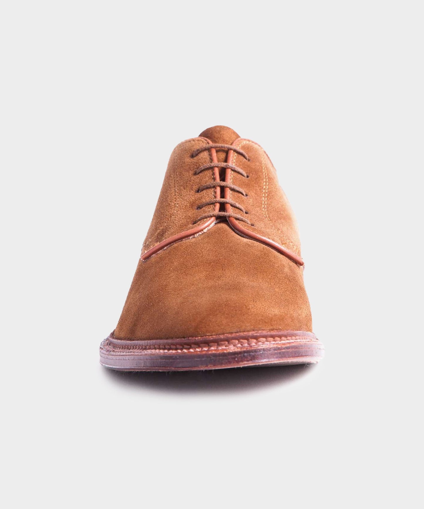 Todd Snyder Alden Unlined Suede Plain Toe Blucher In Snuff Snuff