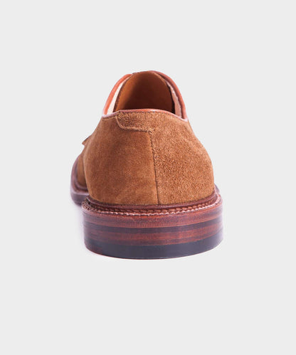 Todd Snyder Alden Unlined Suede Plain Toe Blucher In Snuff Snuff