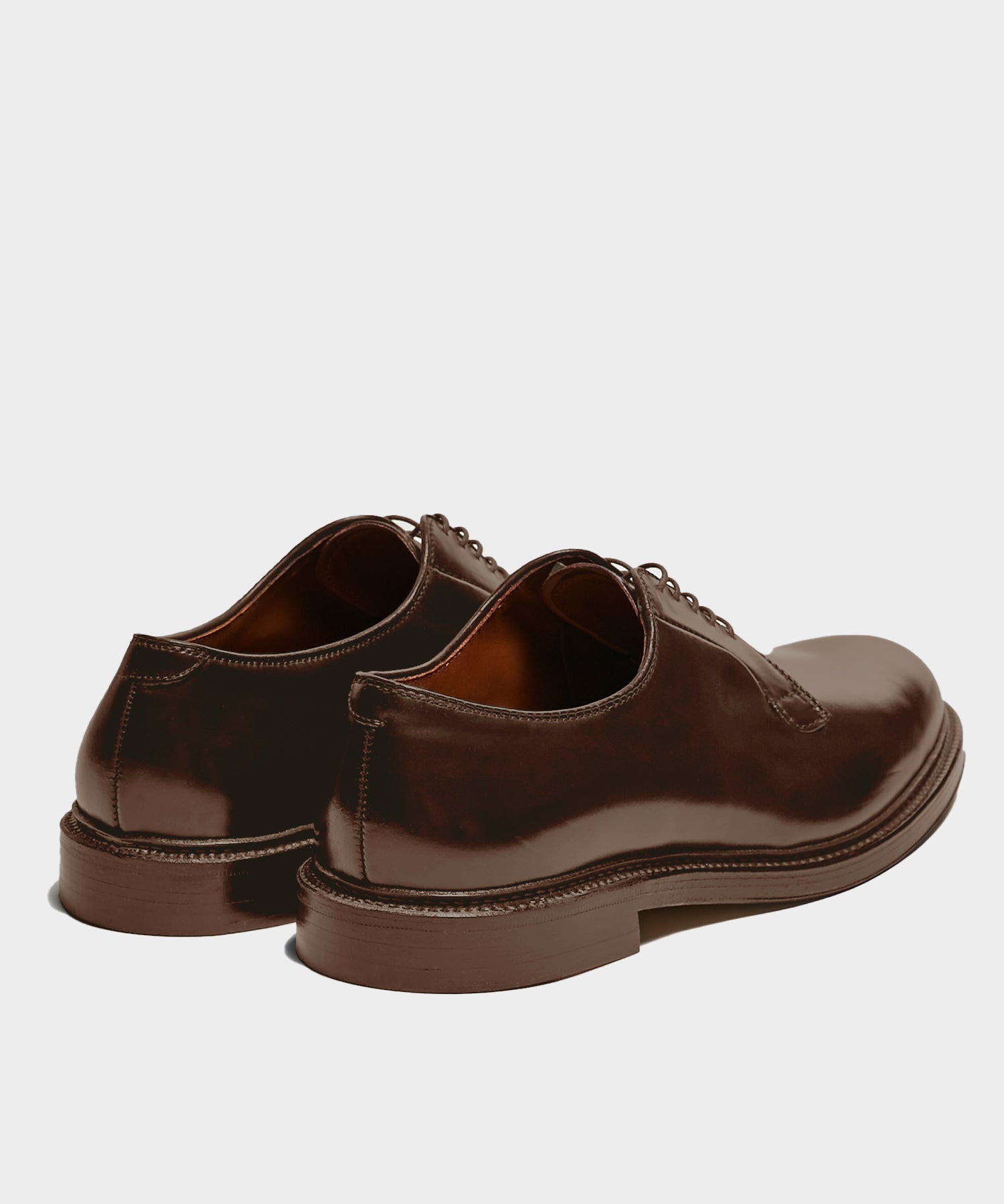 Todd Snyder Alden Cordovan Plain Toe Blucher in Brown Brown