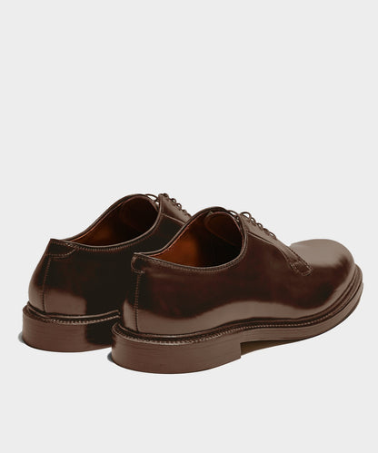 Todd Snyder Alden Cordovan Plain Toe Blucher in Brown Brown