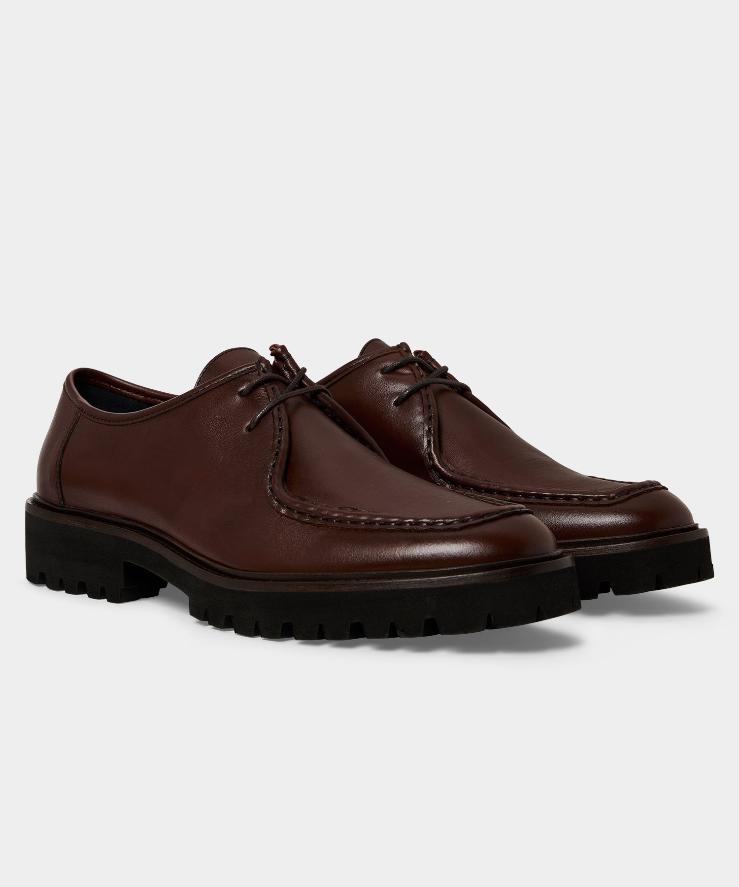 Todd Snyder City Derby Loafer in Brown Leather Brown