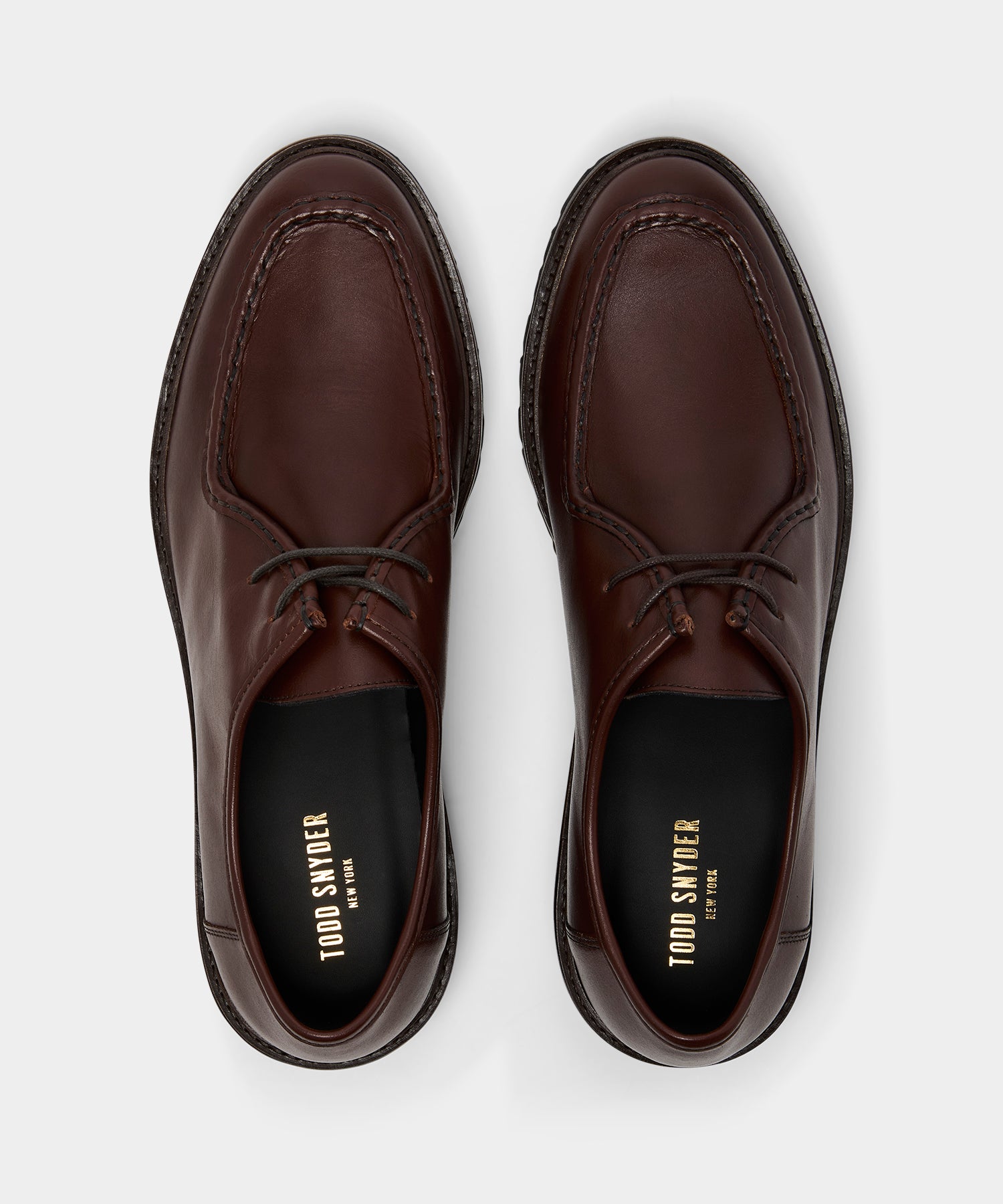 Todd Snyder City Derby Loafer in Brown Leather Brown