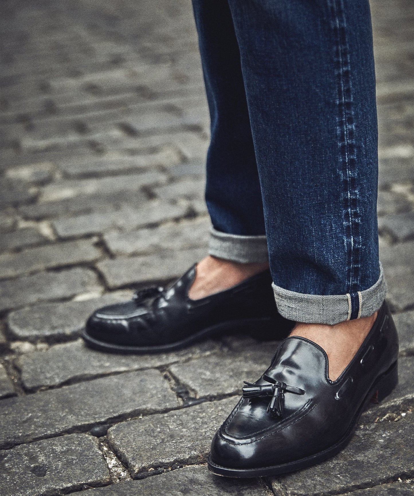 Todd Snyder Alden Cordovan Tassel Loafer in Black Black