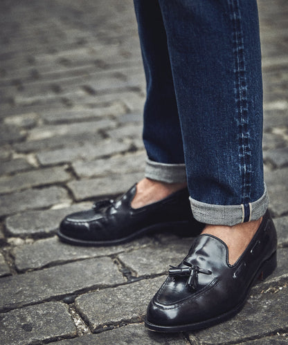 Todd Snyder Alden Cordovan Tassel Loafer in Black Black