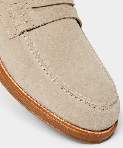 Todd Snyder Todd Snyder Suede Penny Loafer in Milkshake Tan