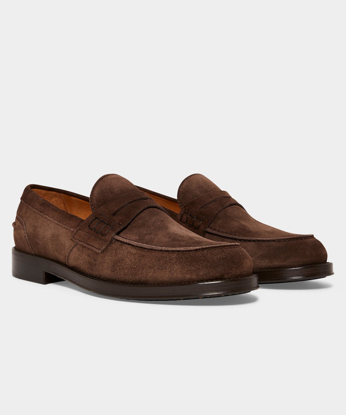 Todd Snyder Todd Snyder Suede Penny Loafer in Dark Brown Dark Brown