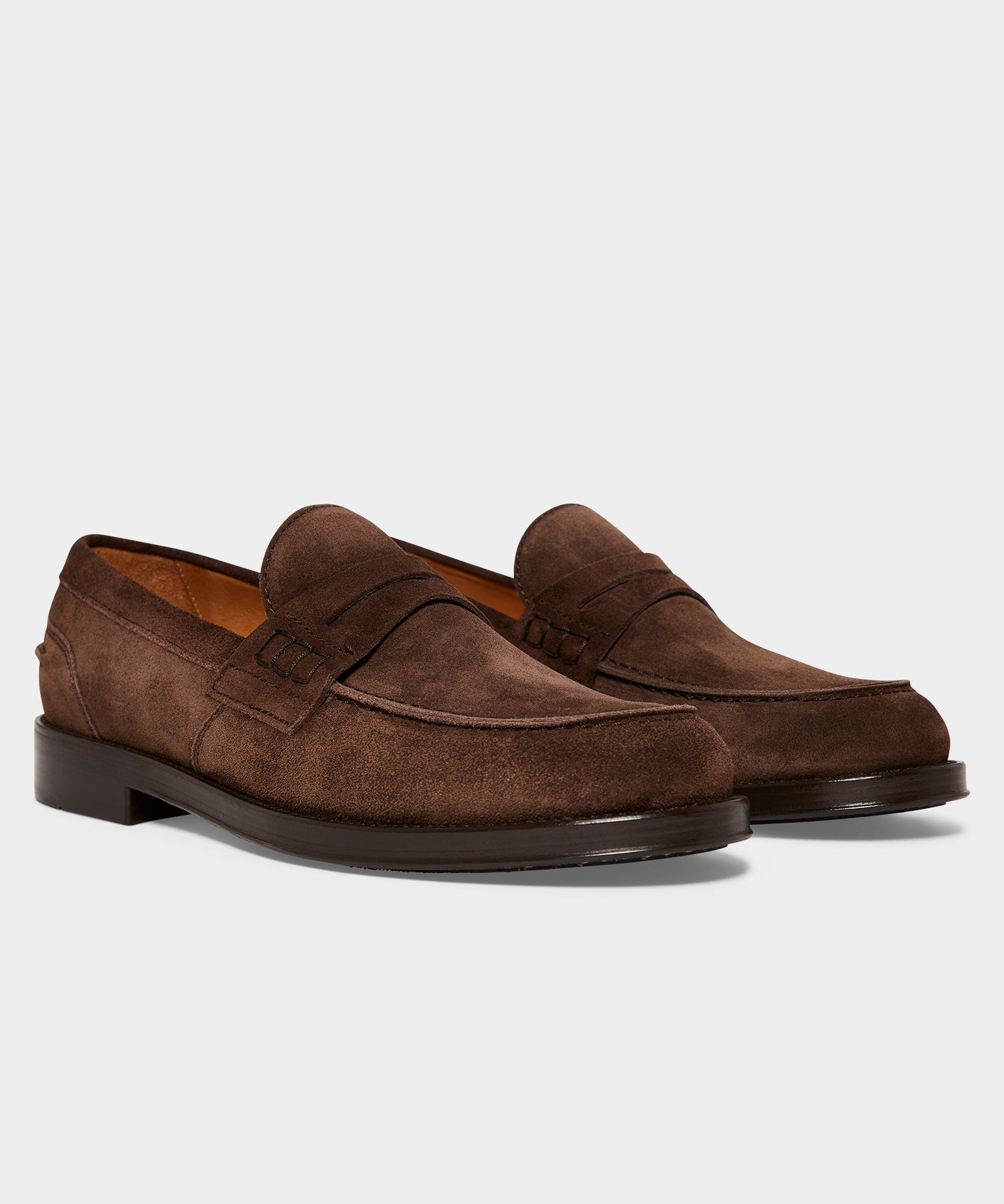 Todd Snyder Todd Snyder Suede Penny Loafer in Dark Brown Dark Brown
