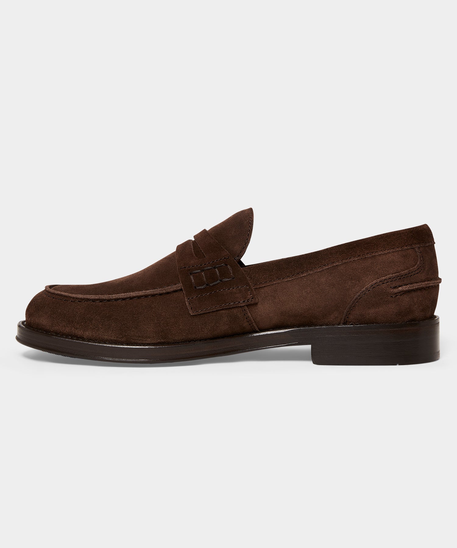 Todd Snyder Todd Snyder Suede Penny Loafer in Dark Brown Dark Brown
