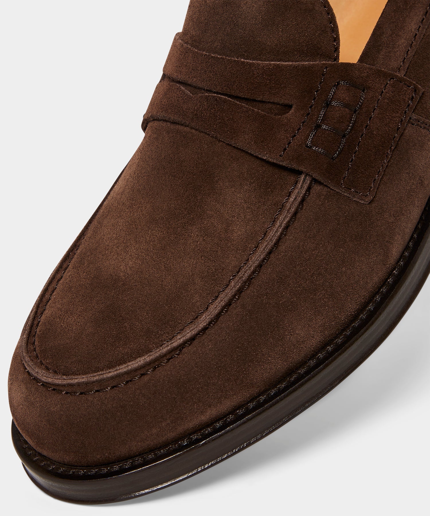 Todd Snyder Todd Snyder Suede Penny Loafer in Dark Brown Dark Brown