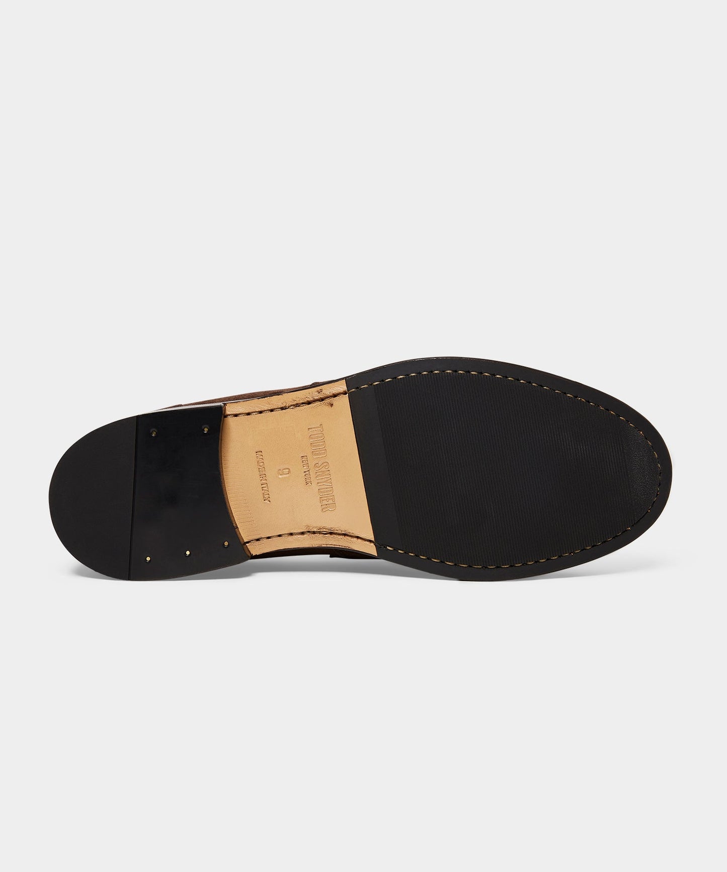 Todd Snyder Todd Snyder Suede Penny Loafer in Dark Brown Dark Brown