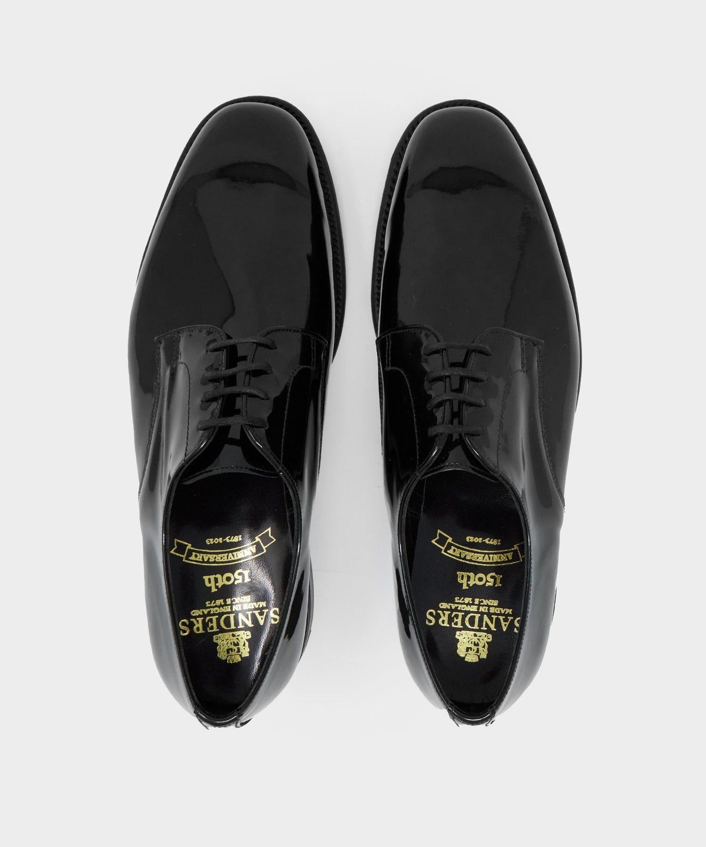 Todd Snyder Todd Snyder x Sanders Gibson Derby in Black Patent Leather Black