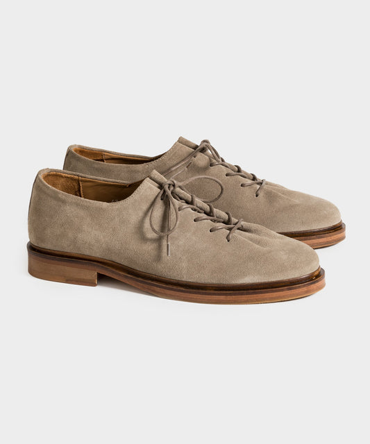 Todd Snyder Jacques Solovière Edouard Lace-Up Dress Shoe in Beige Suede Tan