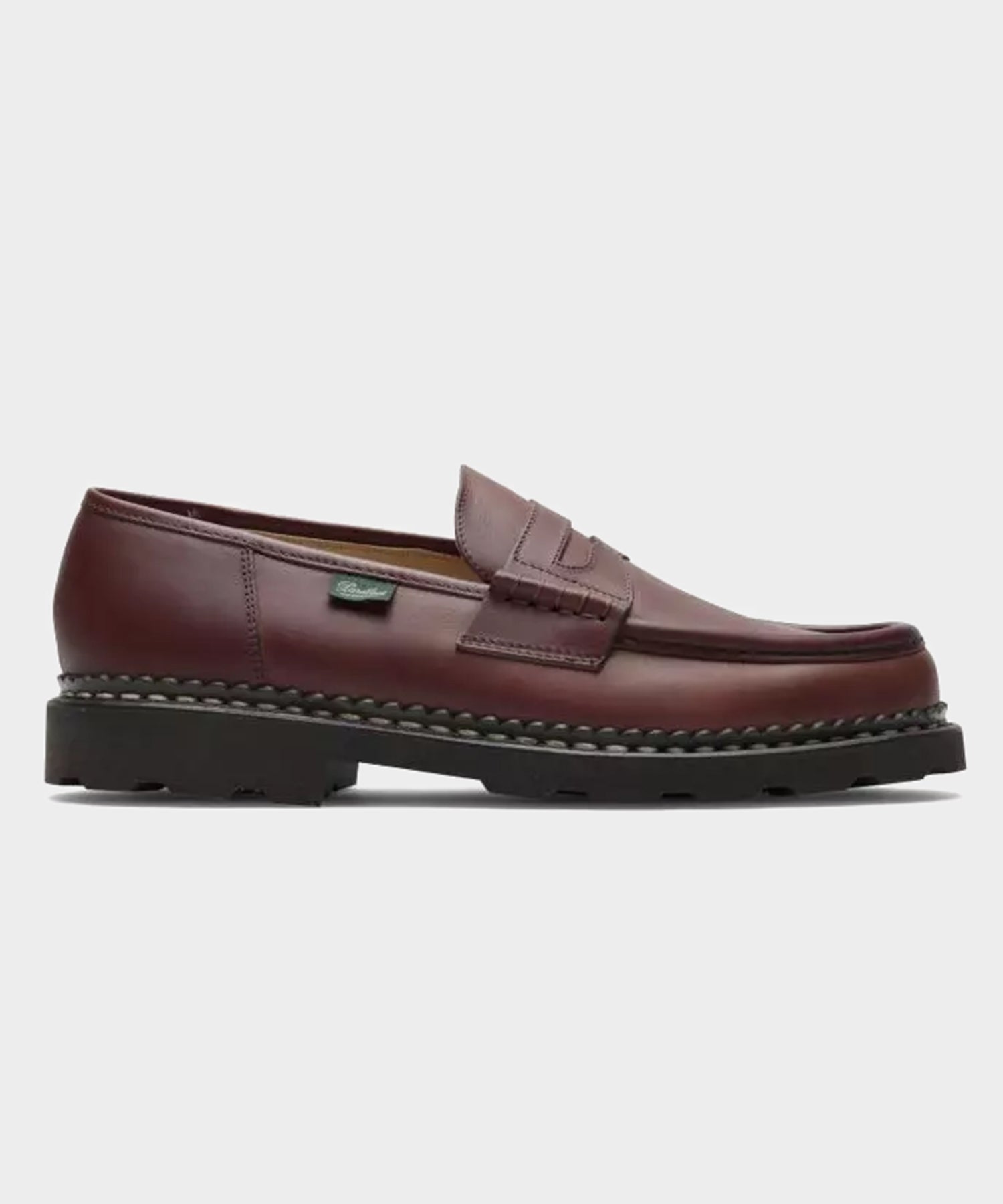 Todd Snyder Paraboot Reims Loafer in Lisse Maroon Burgundy