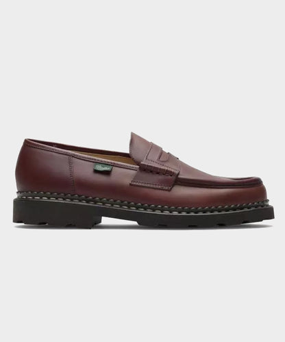 Todd Snyder Paraboot Reims Loafer in Lisse Maroon Burgundy
