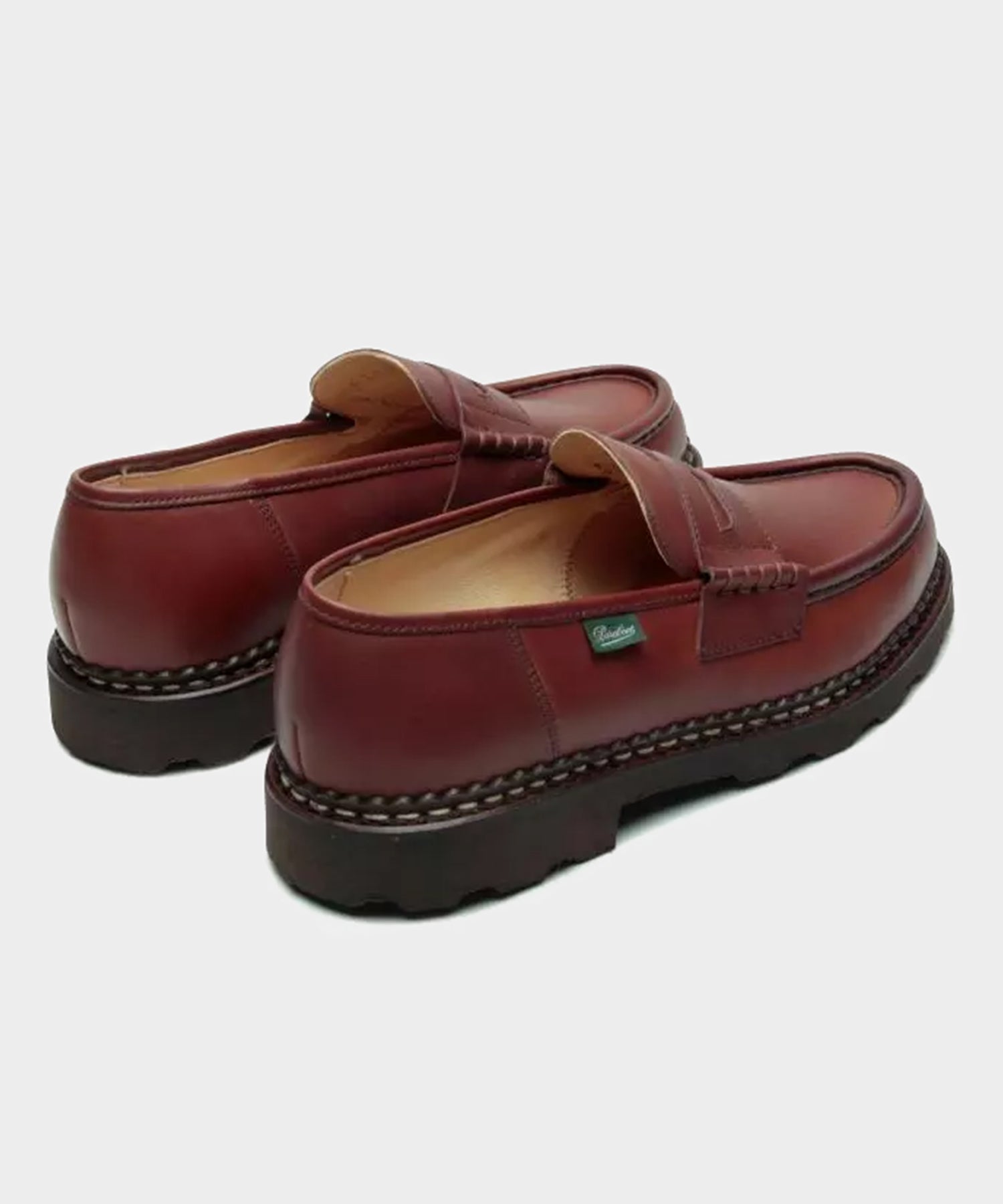 Todd Snyder Paraboot Reims Loafer in Lisse Maroon Burgundy