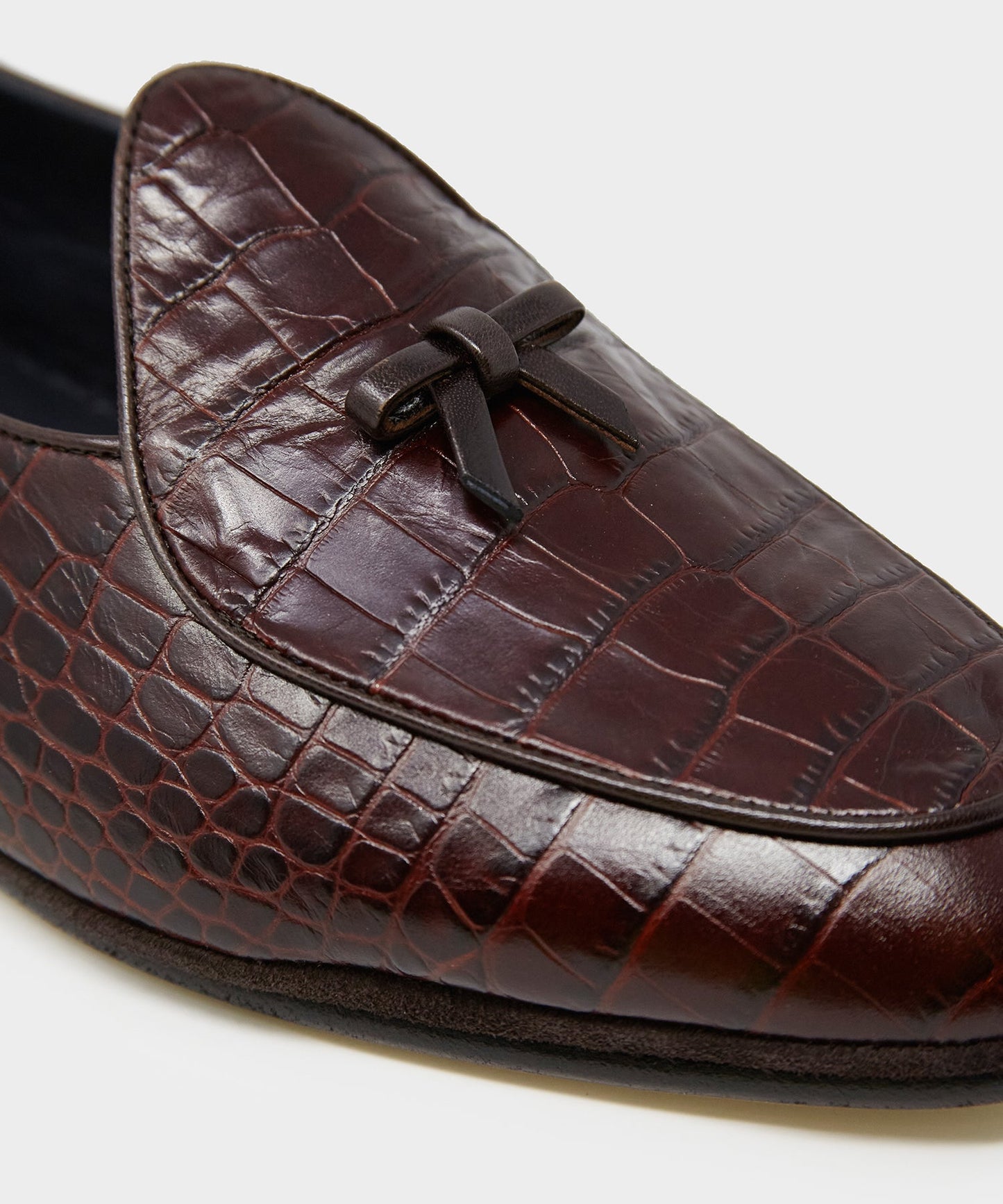 Todd Snyder Todd Snyder x Rubinacci Croc Marphy Loafer in Brown Brown