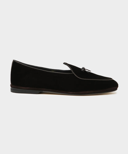 Todd Snyder Todd Snyder x Rubinacci Velour Marphy Loafer Black
