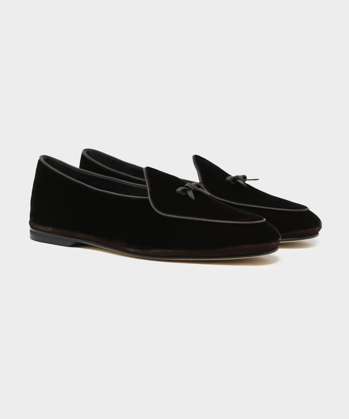Todd Snyder Todd Snyder x Rubinacci Velour Marphy Loafer Black