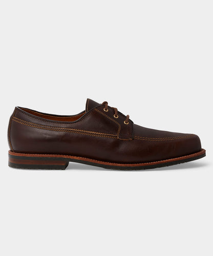 Todd Snyder Alden Mocc Toe Leather Blucher Rich Brown