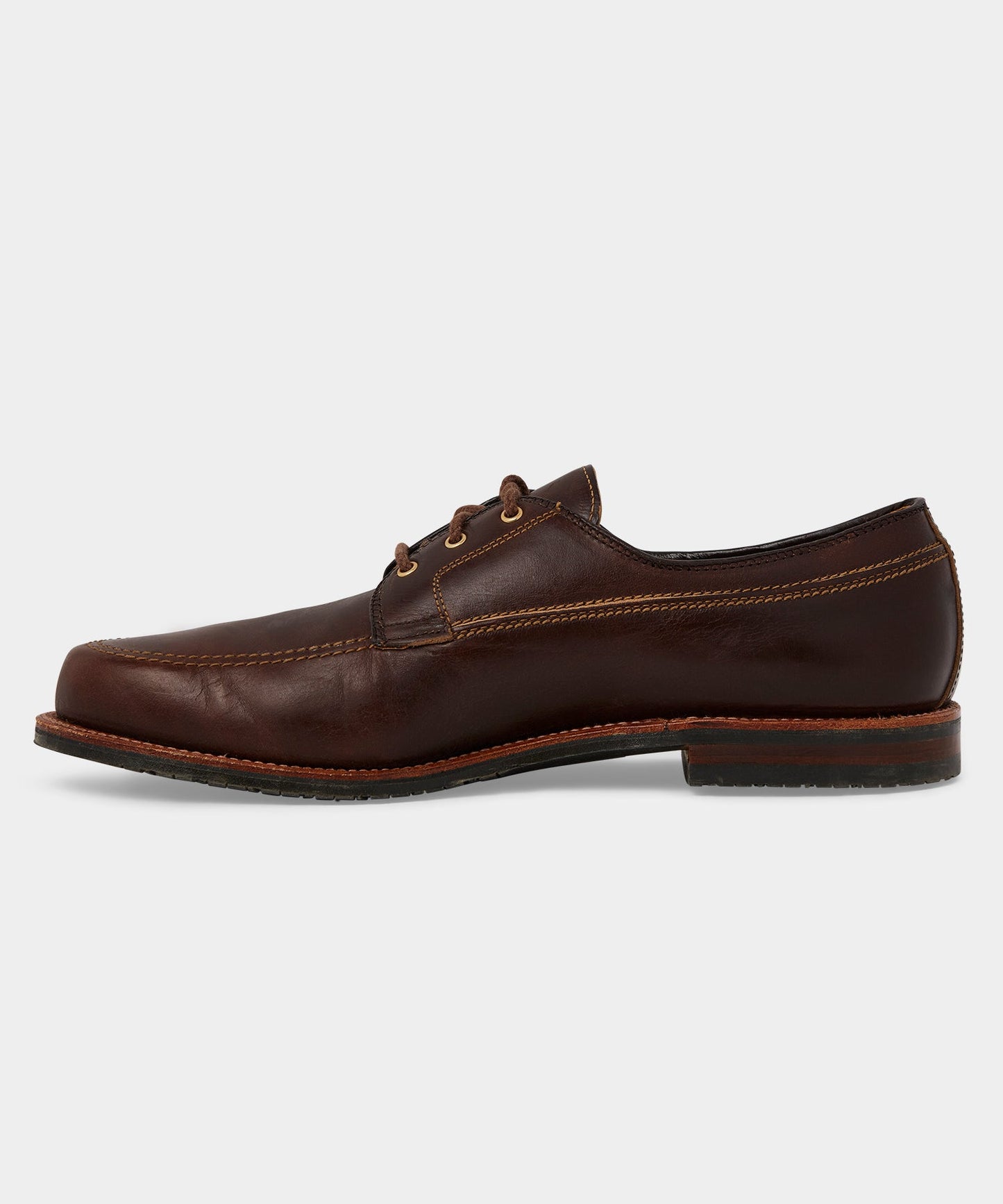 Todd Snyder Alden Mocc Toe Leather Blucher Rich Brown