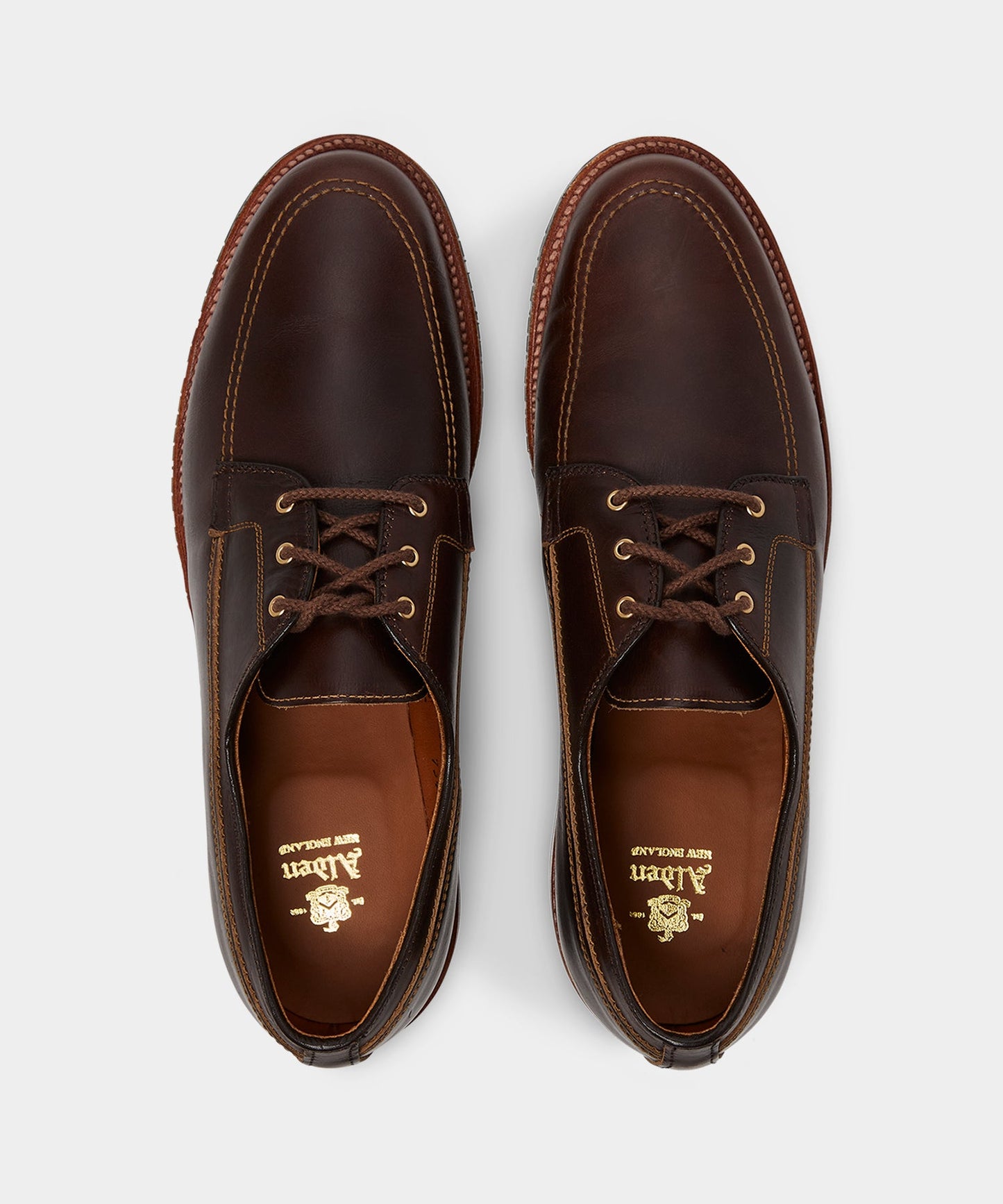 Todd Snyder Alden Mocc Toe Leather Blucher Rich Brown