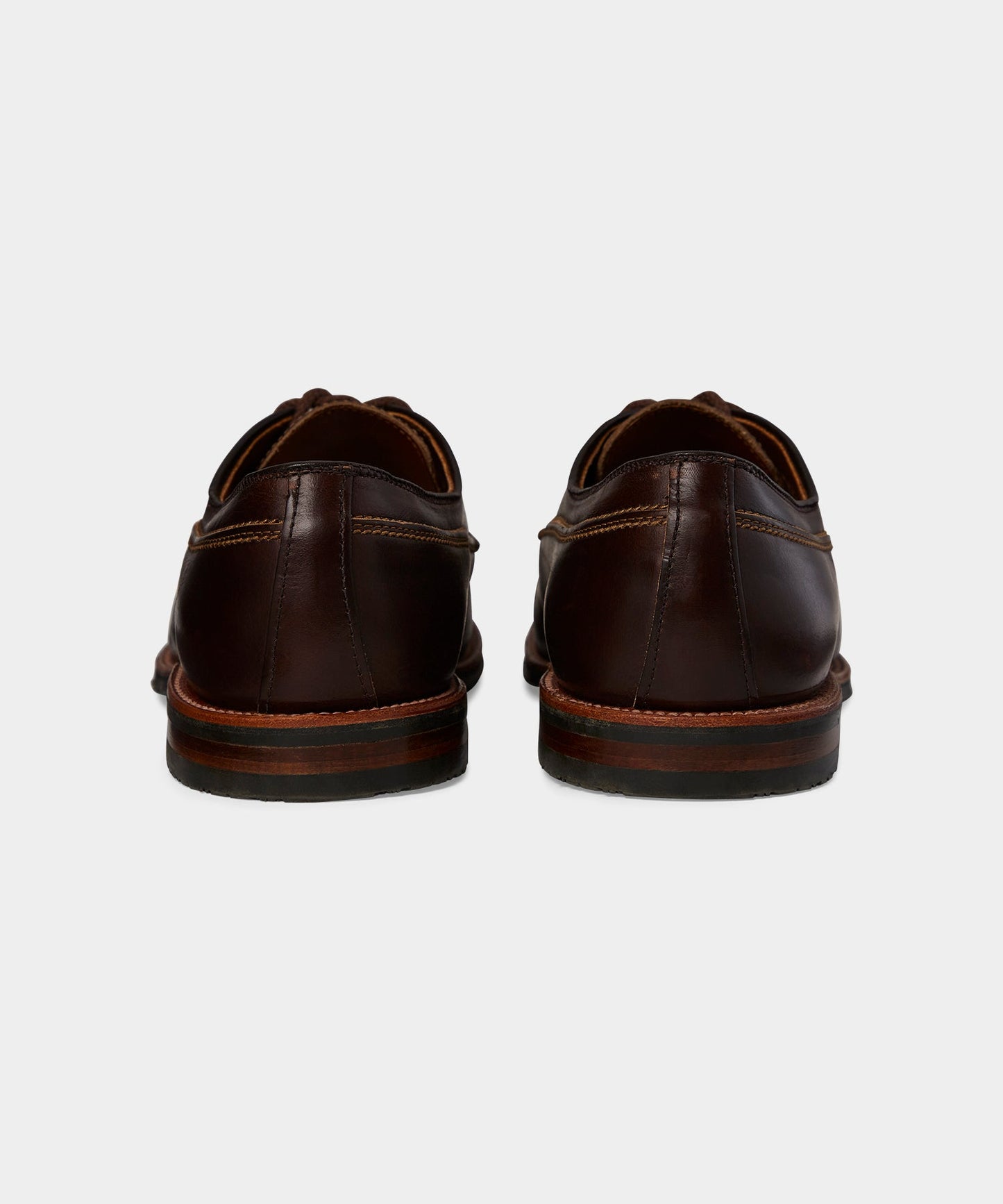 Todd Snyder Alden Mocc Toe Leather Blucher Rich Brown