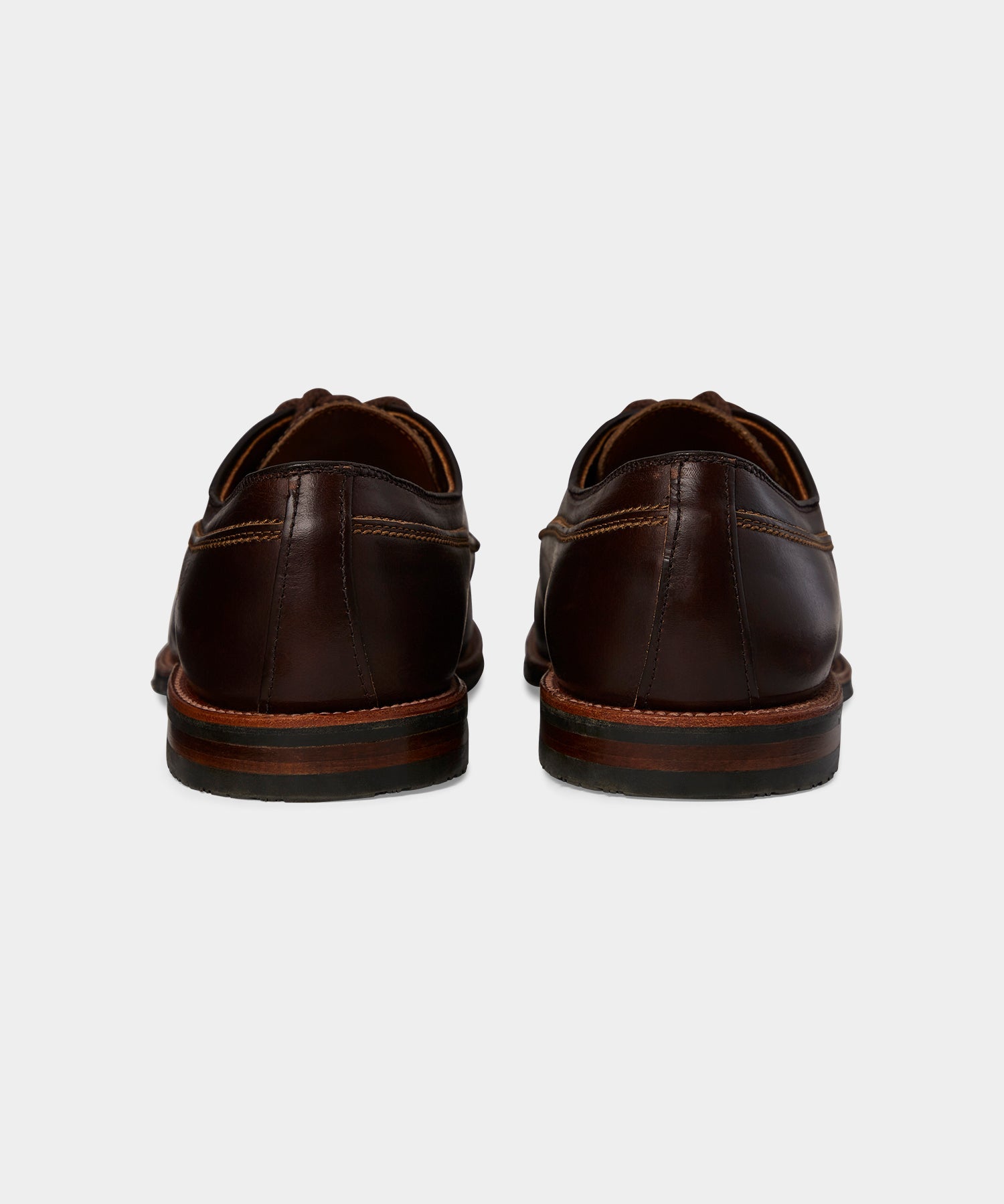 Todd Snyder Alden Mocc Toe Leather Blucher Rich Brown