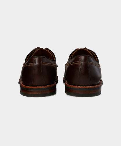 Todd Snyder Alden Mocc Toe Leather Blucher Rich Brown