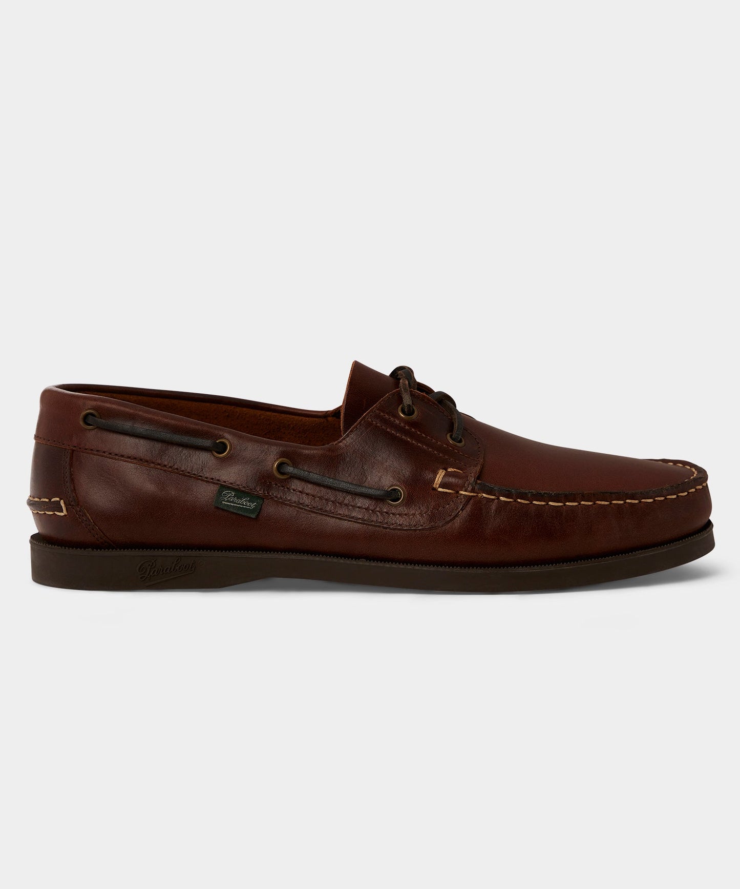 Todd Snyder Paraboot Barth Leather Boat Shoe Burgundy