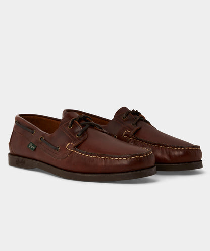 Todd Snyder Paraboot Barth Leather Boat Shoe Burgundy