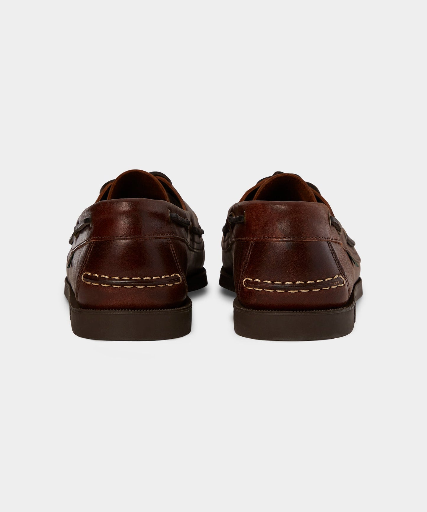 Todd Snyder Paraboot Barth Leather Boat Shoe Burgundy