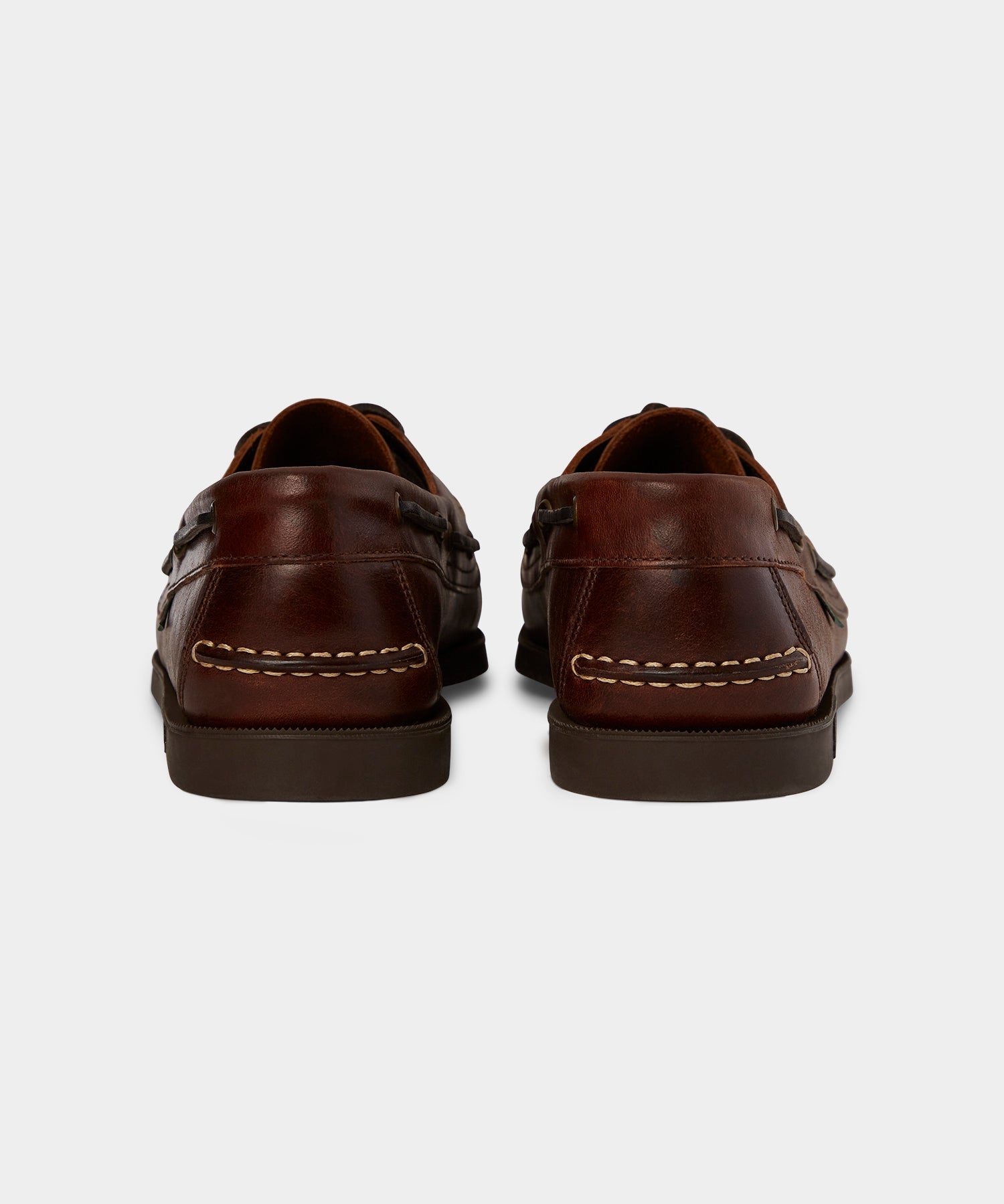 Todd Snyder Paraboot Barth Leather Boat Shoe Burgundy
