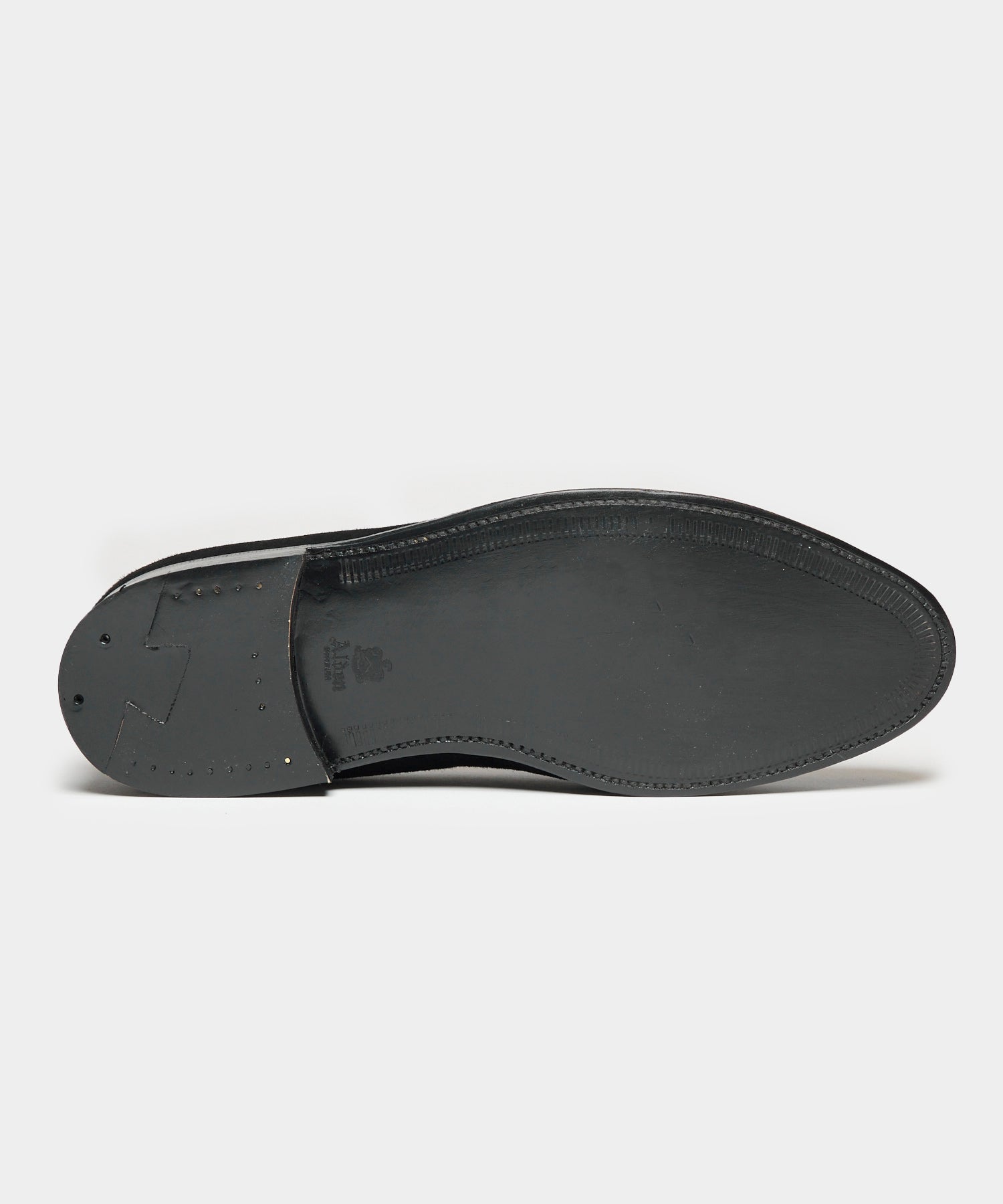 Todd Snyder Todd Snyder x Alden Suede Blackout Tassel Loafer Black