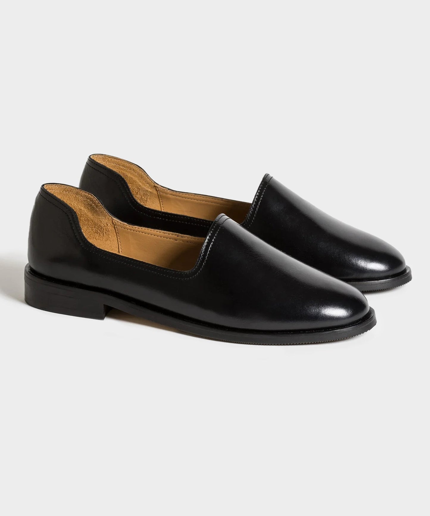 Todd Snyder Jacques Solovière Slim Calf Leather Pump in Black Black