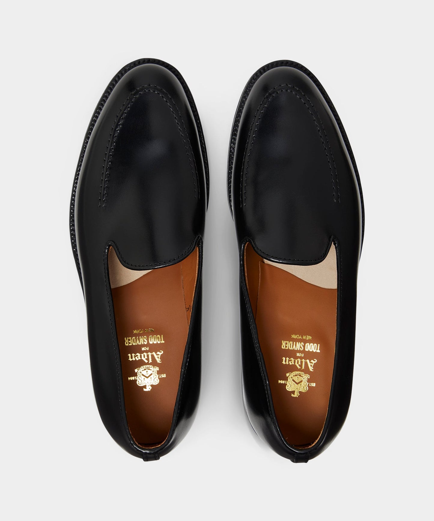 Todd Snyder Todd Snyder X Alden Venetian Leather Loafer Black