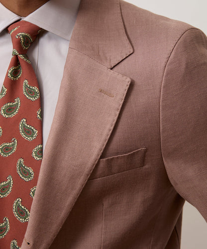 Todd Snyder Italian Silk Tie in Red Paisley Red