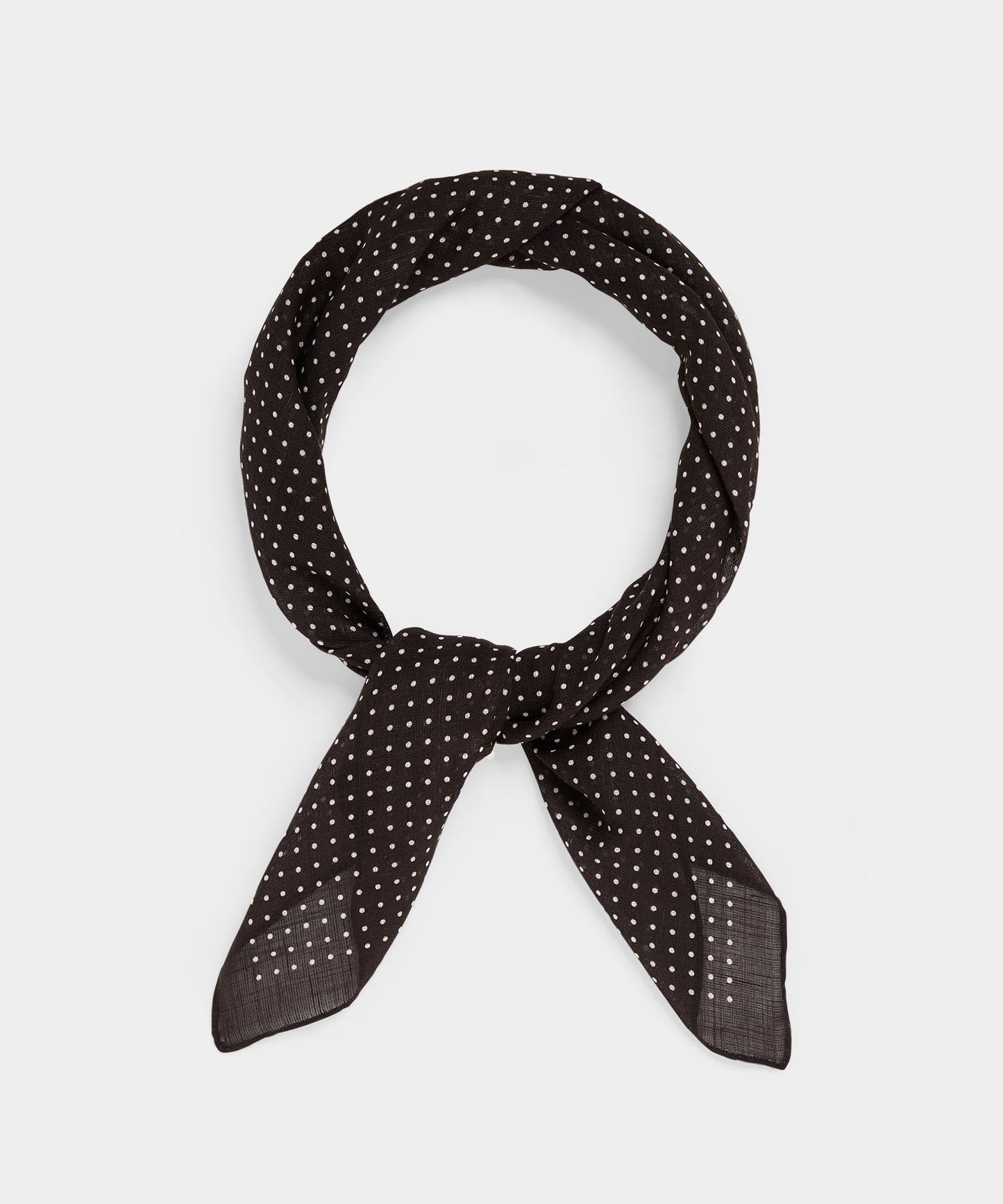 Todd Snyder Italian Neckerchief in Dark Brown Dot Dark Brown