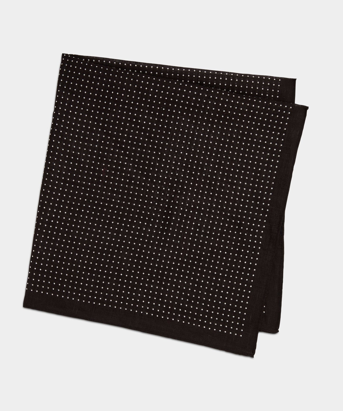 Todd Snyder Italian Neckerchief in Dark Brown Dot Dark Brown